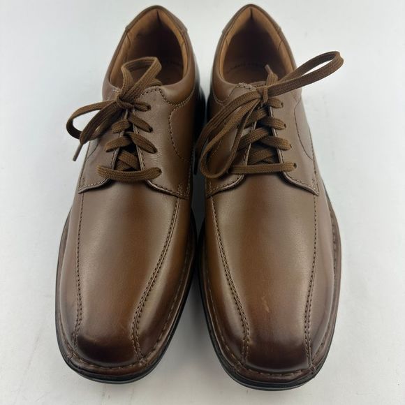 Clarks Shoes Clarks Kempton Run Tan Leather Oxford Shoes Us Mens 85